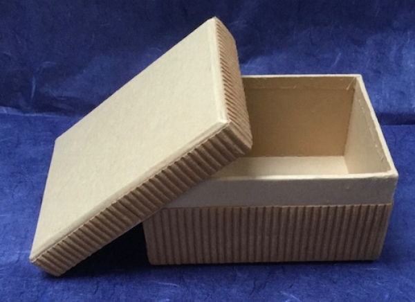 Well-Karton-Box (Pappmaché) rechteckig